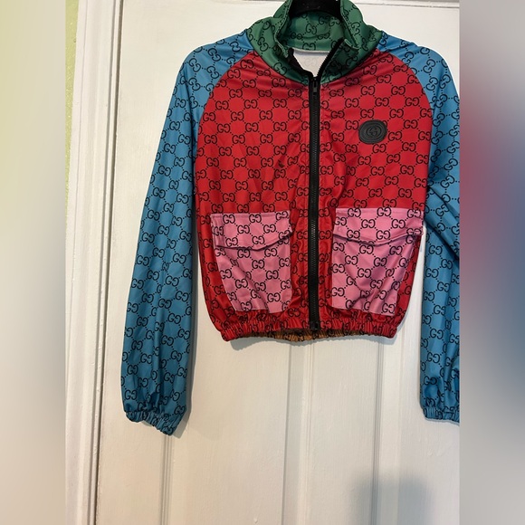 Gucci Light multi color Monogram Jacket sz Small - Picture 1 of 11